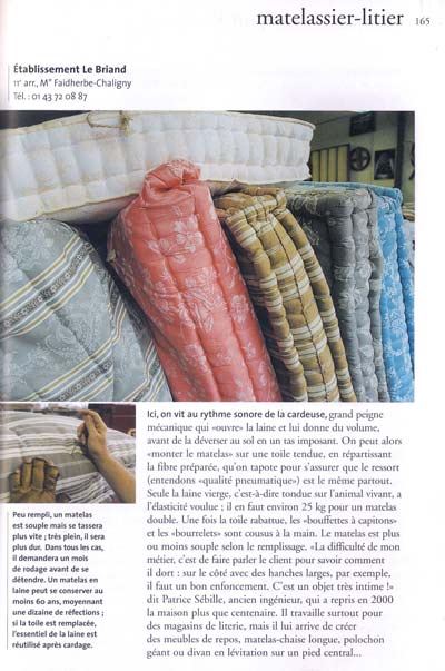 matelas de laine & sommier tapissier | Les ateliers Le Briand